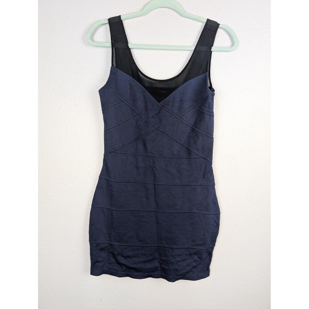 Express Dress‎ Womens Small Mesh Panel Sleeveless Bodycon Cocktail Party